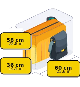 Size M locker dimensions